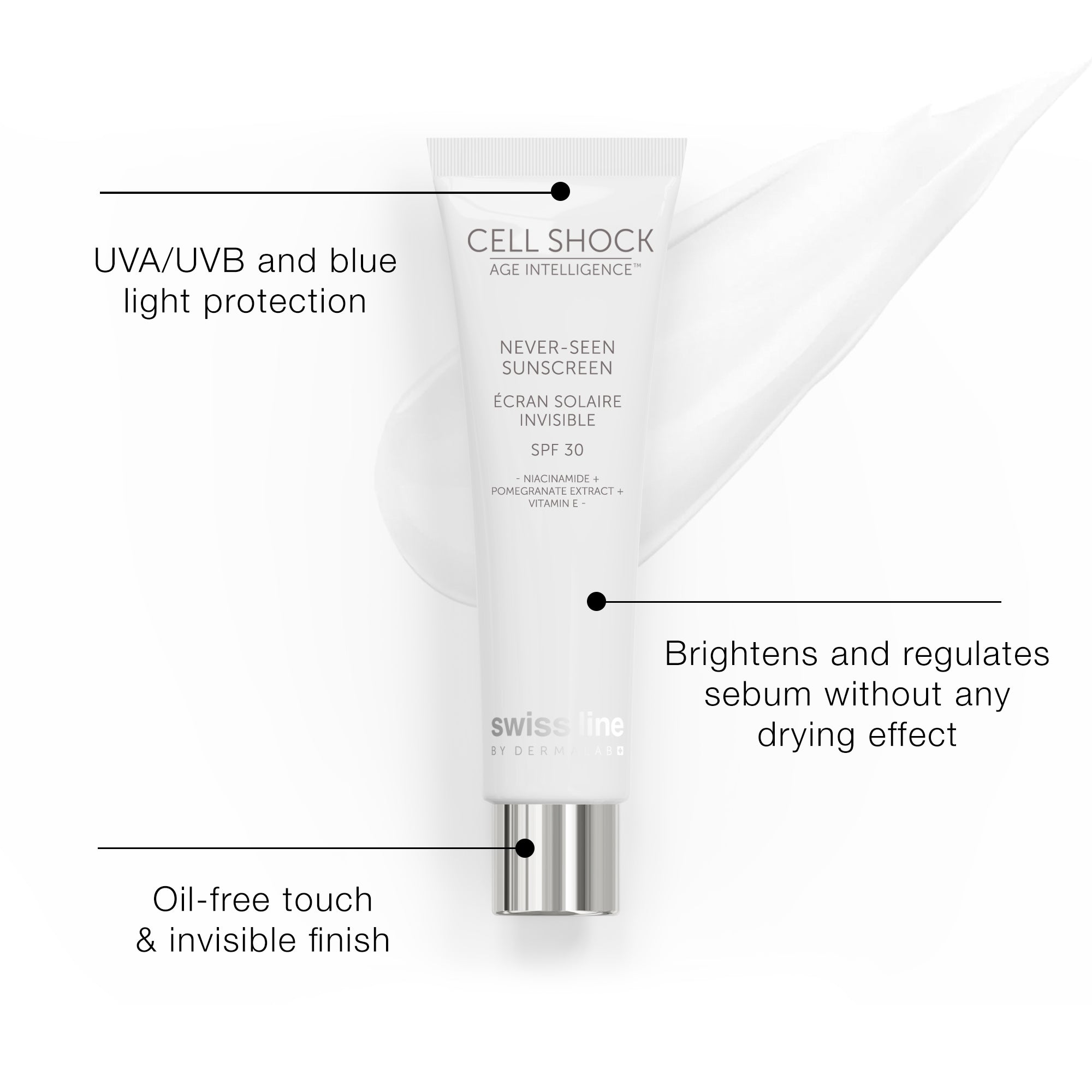Cell Shock Age Intelligence Never-Seen Sunscreen SPF 30