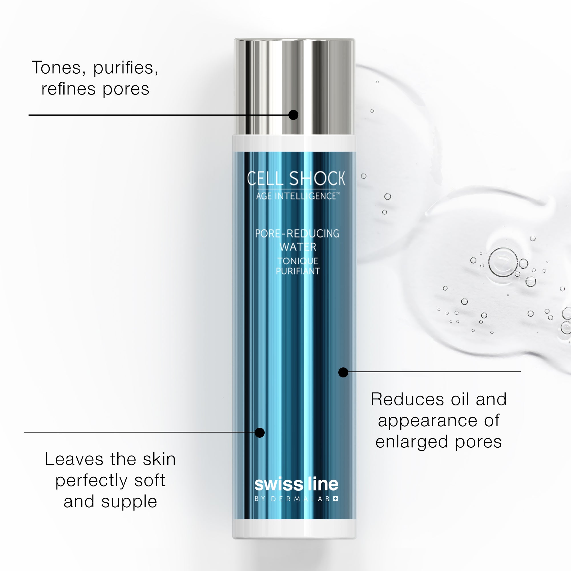 Cell Shock Age Intelligence Pore-Reducing Water