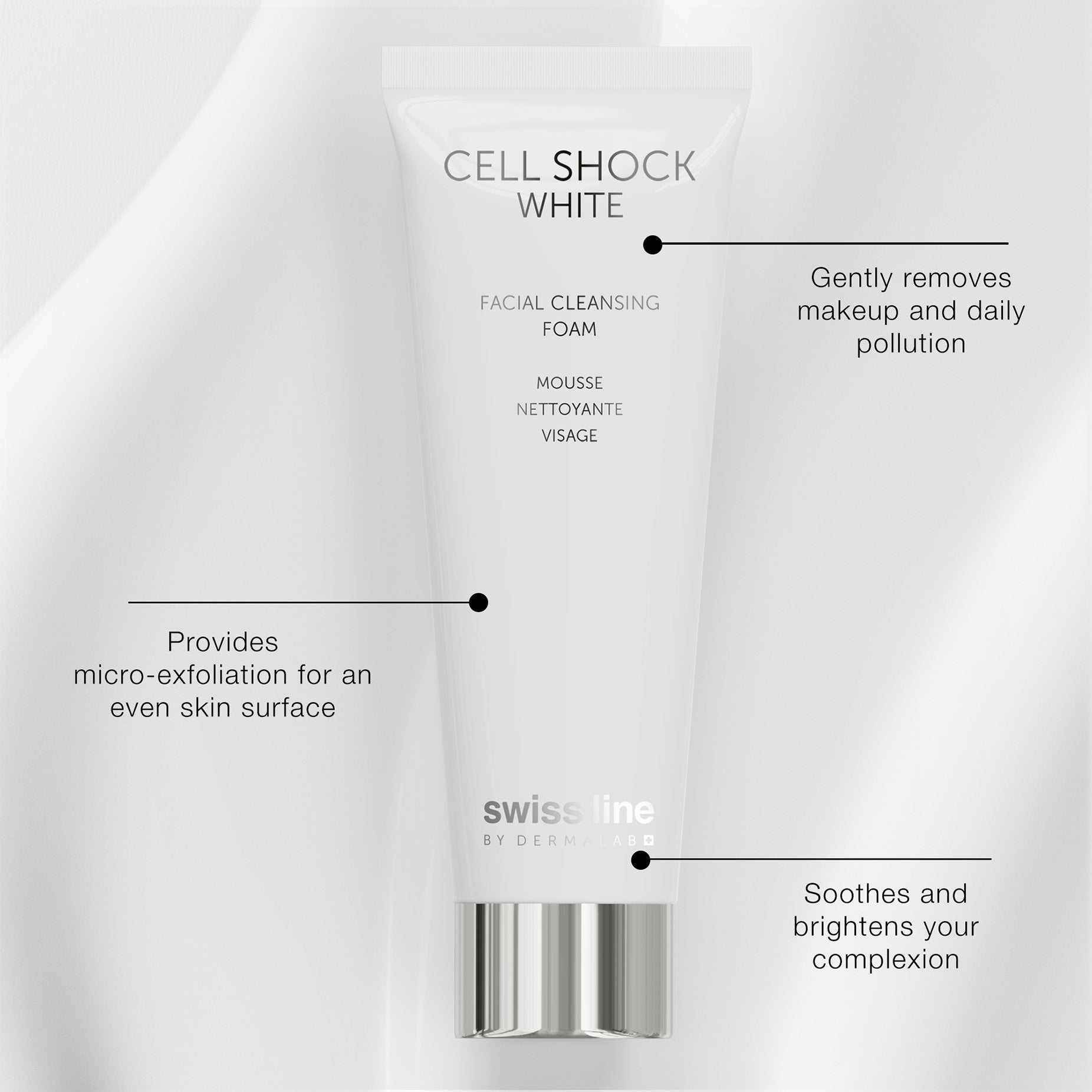 Cell Shock White Facial Cleansing Foam