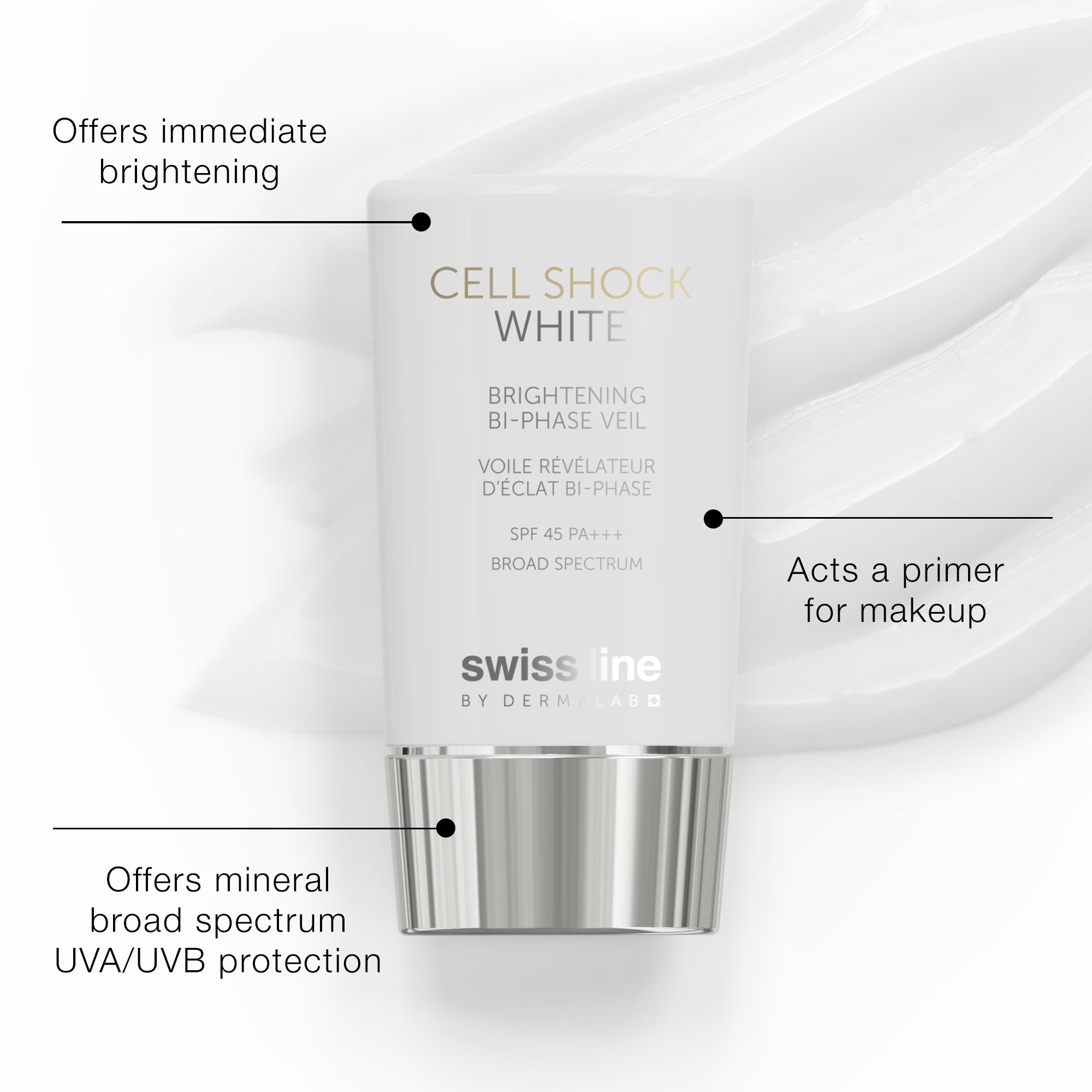 Cell Shock White Brightening Bi-Phase Veil SPF 45 PA+++