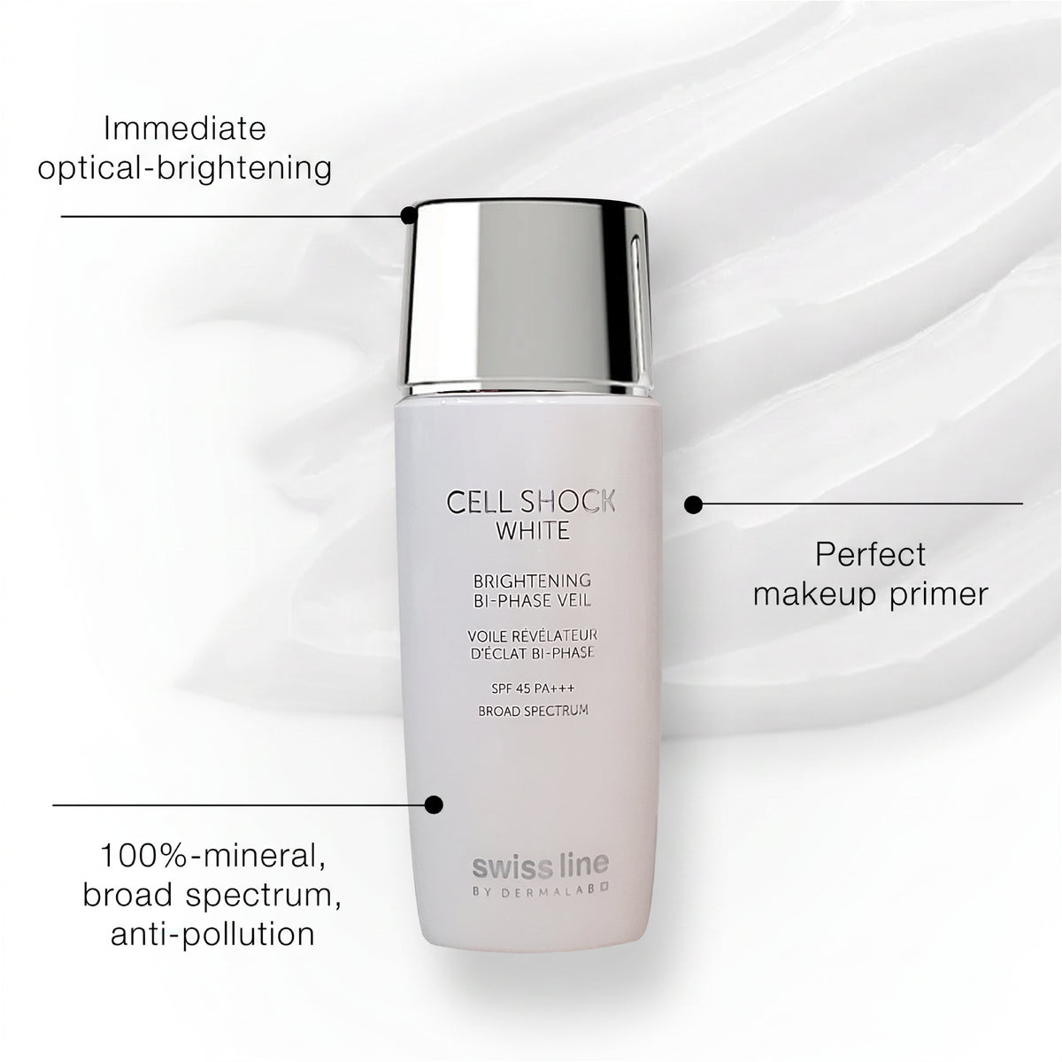 Cell Shock White Brightening Bi-Phase Veil SPF 45 PA+++