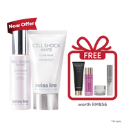 [LAUNCHING PROMO] Cell Shock White Glow Serum + Mask Set *FOC 4-PC Glow Kit (worth RM856)