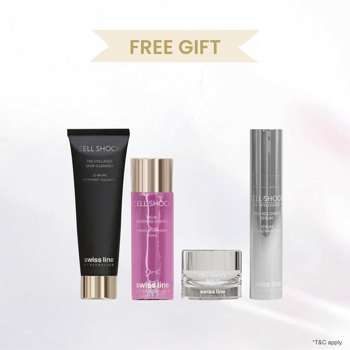 [LAUNCHING PROMO] Cell Shock White Glow Serum + Mask Set *FOC 4-PC Glow Kit (worth RM856)